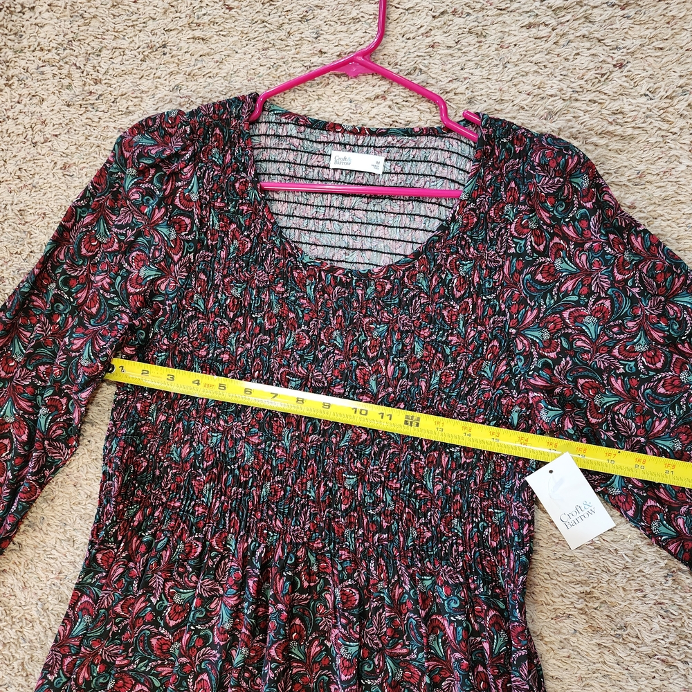 Croft & Barrow Multicolor Paisley Dress - Picture 2 of 5